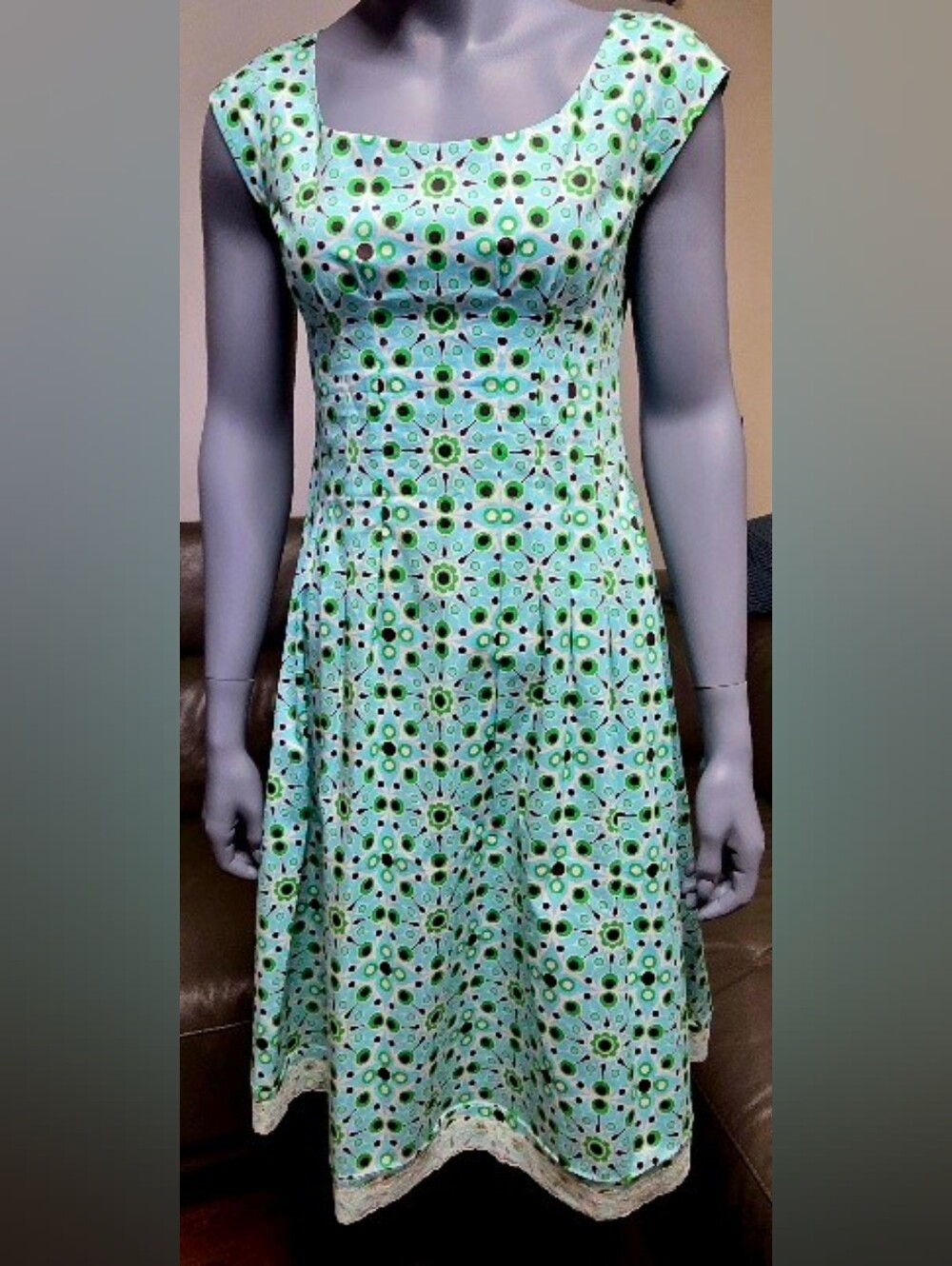 Kate Spade Floral Scoop-Neck Midi Dress
